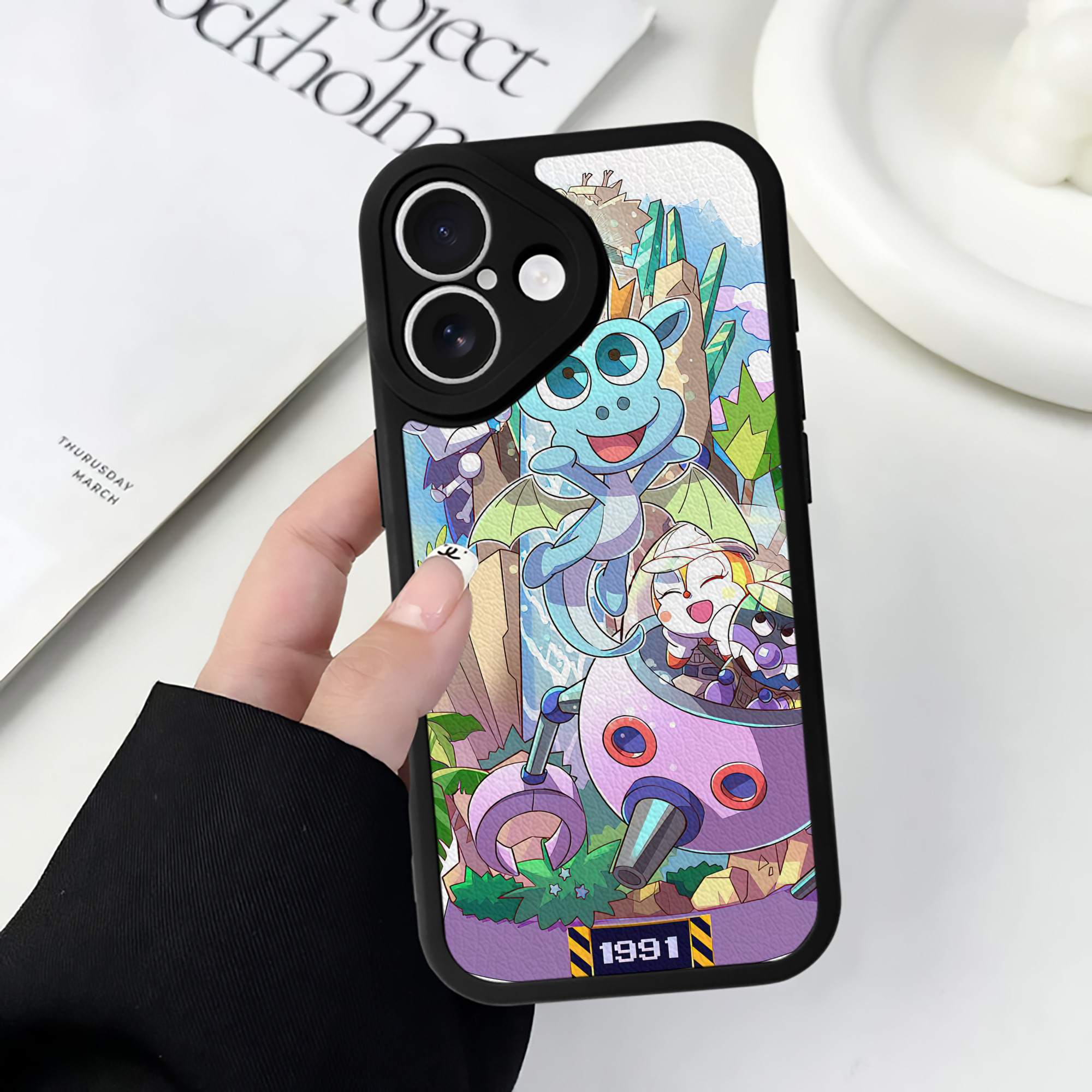 （画像用） アンパンマン Anpanman 【iPhone 16シリーズ対応】シリコンスマホケース（レザー調） 材質：シリコン